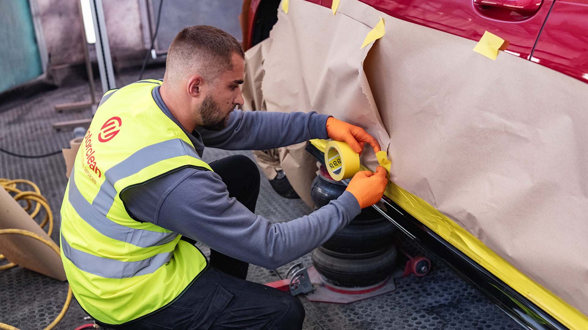 Smart repair on side of car