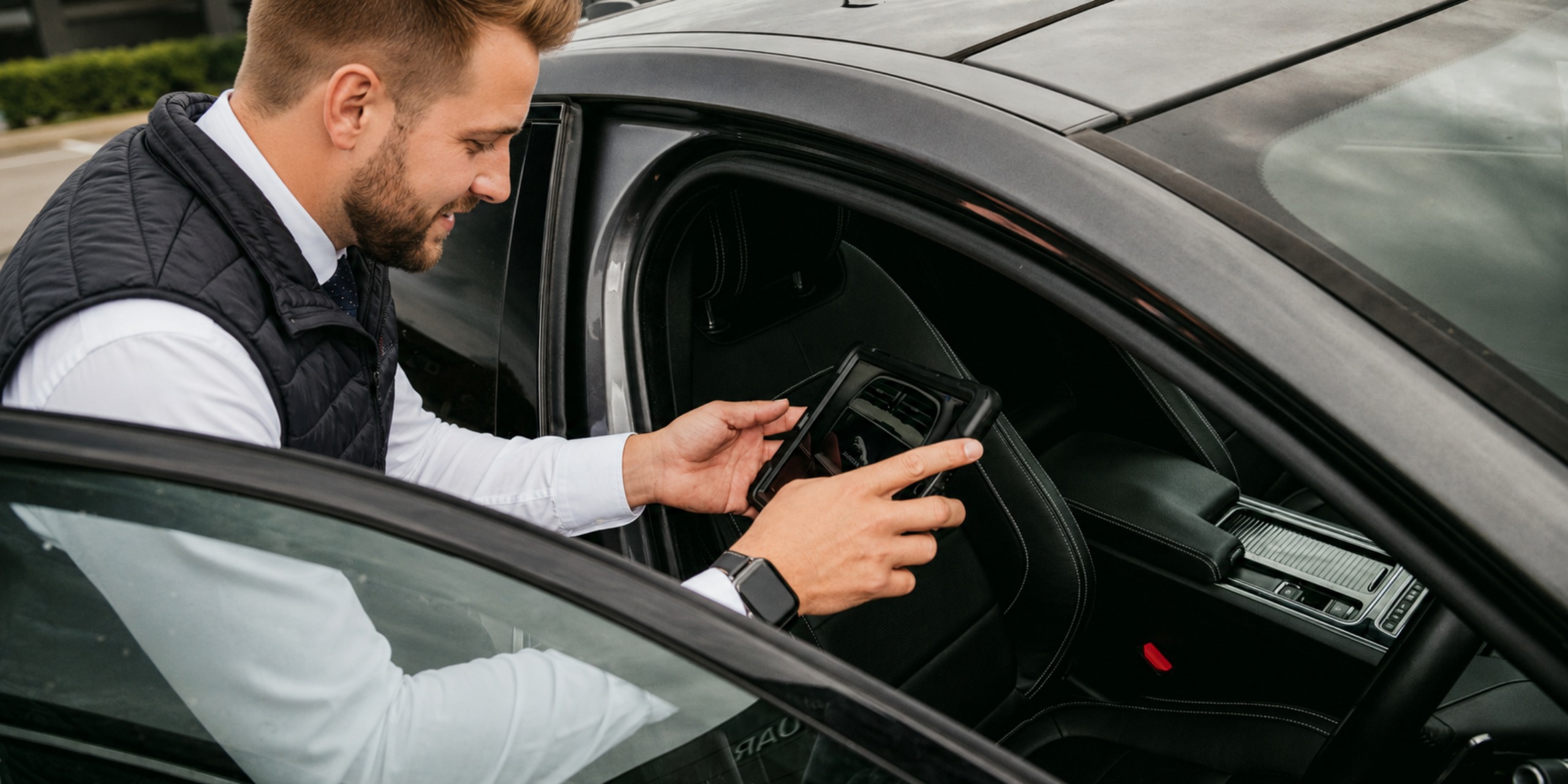 Rental car inspection